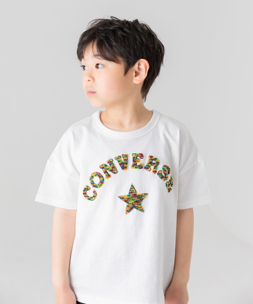 CONVERSE(コンバース)の「CONVERSE / コンバース ロゴ半袖Tシャツ(Tシャツ/カットソー・キッズ・C/F/H/A/D/E/B/G/I・130cm/100cm/110cm/90cm/120cm/80cm)」の12枚目の写真