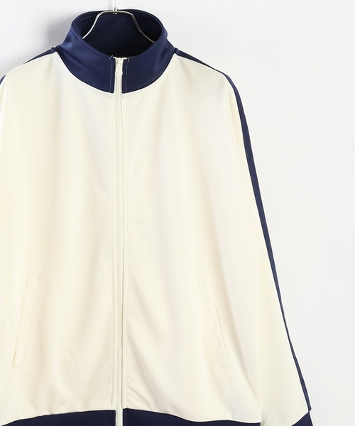 WESTSEA（ウエストシー）の「長袖 ライントラックジャケット（ジャージ・メンズ・ワイン/ブラック/ナチュラル/オレンジ/ベージュ系その他/グリーン/ネイビー/イエロー/ベージュ系その他2/サックスブルー/ブルー・M/L）」の5枚目の写真