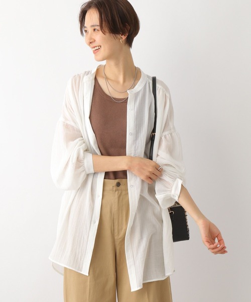 LEPSIM（レプシィム）の「シアーチュニックハオリ 163561