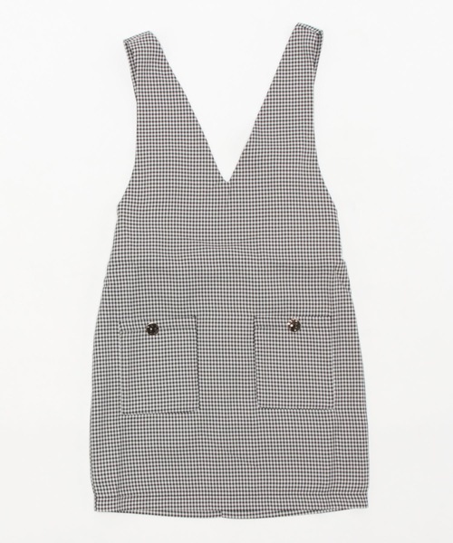 one way（ワンウェイ）の「ショートVネックジャンスカ（ジャンパースカート・レディース・ライトベージュ/ダークグレー/ブラック・FREE）」の19枚目の写真