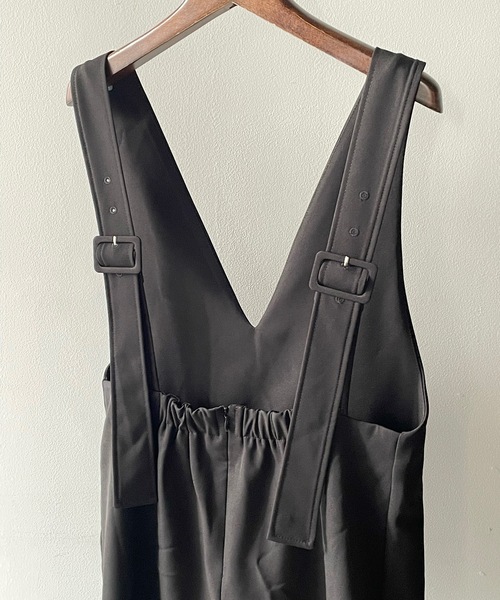 one way（ワンウェイ）の「ショートVネックジャンスカ（ジャンパースカート・レディース・ライトベージュ/ダークグレー/ブラック・FREE）」の13枚目の写真