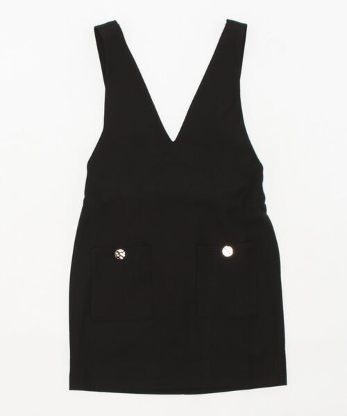 one way（ワンウェイ）の「ショートVネックジャンスカ（ジャンパースカート・レディース・ライトベージュ/ダークグレー/ブラック・FREE）」の15枚目の写真