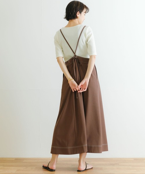 URBAN RESEARCH（アーバンリサーチ）の「ソフトコットンリブ5分袖カットソー（Tシャツ/カットソー・レディース・ブラック/オフホワイト/ベージュ系その他・FREE）」の7枚目の写真