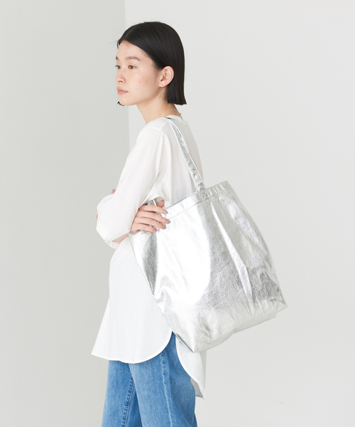 セール】メタリックポケッタブルトートバッグ（トートバッグ