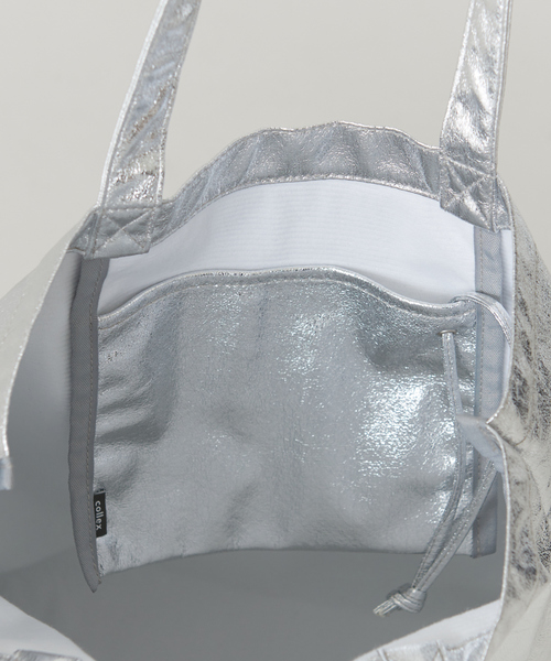 collex（コレックス）の「メタリックポケッタブルトートバッグ（トートバッグ・レディース・ゴールド/シルバー・フリー）」の14枚目の写真