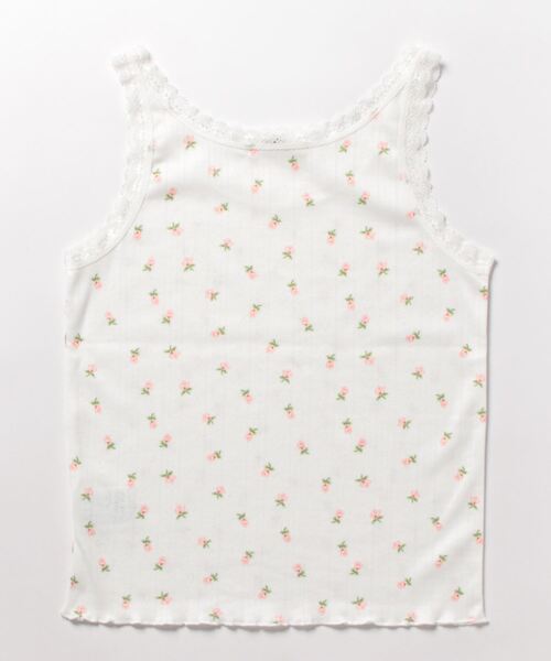 Alley by w closet（アリーバイダブルクローゼット）の「【Alley】レトロ柄レースキャミ（キャミソール・レディース・ホワイト×ブルー/ホワイト系その他/レッド系その他/ホワイト×イエロー/ホワイト系その他2・FREE）」の19枚目の写真
