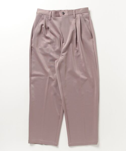 【セール】スラックス ツータック ワイドパンツ ポンチ素材 メンズ（スラックス）｜BEATJIVE（ビートジャイブ）