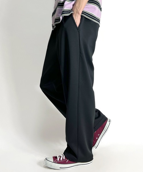 【セール】スラックス ツータック ワイドパンツ ポンチ素材 メンズ（スラックス）｜BEATJIVE（ビートジャイブ）
