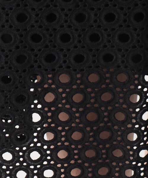 OPAQUE.CLIP（オペークドットクリップ）の「◆セットアップ対応 サークルモチーフレース フレアスカート【イージーケア/洗濯機洗い可】（スカート・レディース・ホワイト系/ブラック・40/36/38）」の18枚目の写真