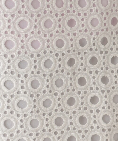 OPAQUE.CLIP（オペークドットクリップ）の「◆セットアップ対応 サークルモチーフレース フレアスカート【イージーケア/洗濯機洗い可】（スカート・レディース・ホワイト系/ブラック・40/36/38）」の7枚目の写真