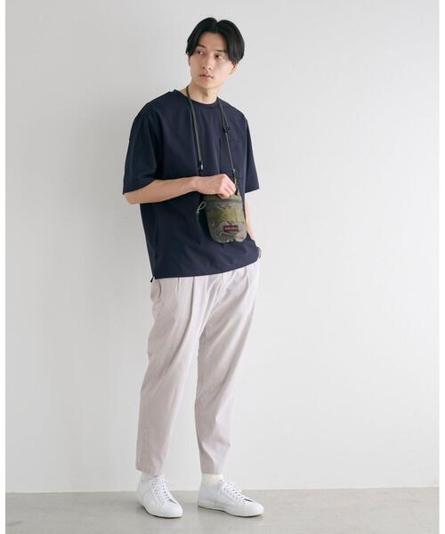 green label relaxing（グリーンレーベルリラクシング）の「ドライ タンクトップ レイヤード Tシャツ -吸水速乾-（Tシャツ/カットソー・メンズ・グレー/ブラック/オリーブ/ネイビー・S/M/L/XL）」の7枚目の写真