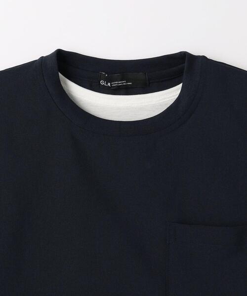 green label relaxing（グリーンレーベルリラクシング）の「ドライ タンクトップ レイヤード Tシャツ -吸水速乾-（Tシャツ/カットソー・メンズ・グレー/ブラック/オリーブ/ネイビー・S/M/L/XL）」の16枚目の写真