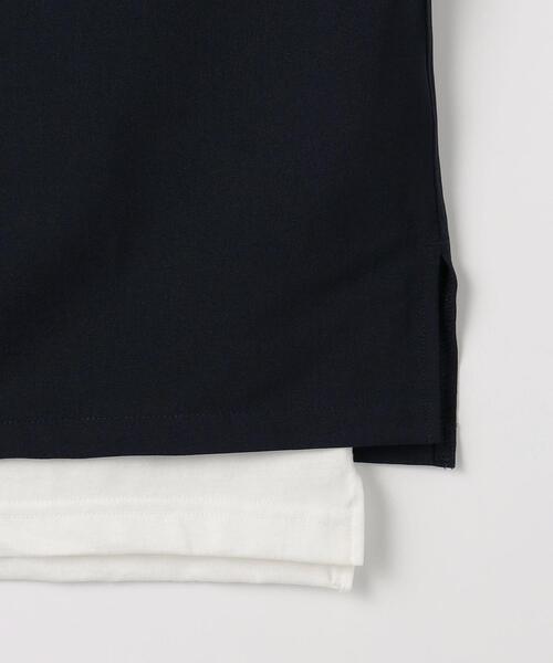 green label relaxing（グリーンレーベルリラクシング）の「ドライ タンクトップ レイヤード Tシャツ -吸水速乾-（Tシャツ/カットソー・メンズ・グレー/ブラック/オリーブ/ネイビー・S/M/L/XL）」の18枚目の写真