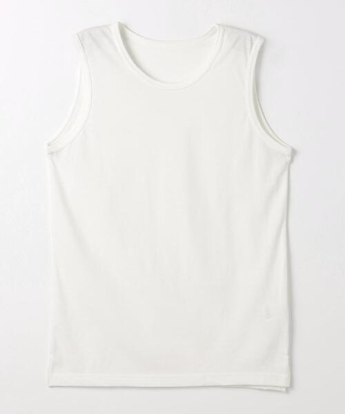 green label relaxing（グリーンレーベルリラクシング）の「ドライ タンクトップ レイヤード Tシャツ -吸水速乾-（Tシャツ/カットソー・メンズ・グレー/ブラック/オリーブ/ネイビー・S/M/L/XL）」の21枚目の写真