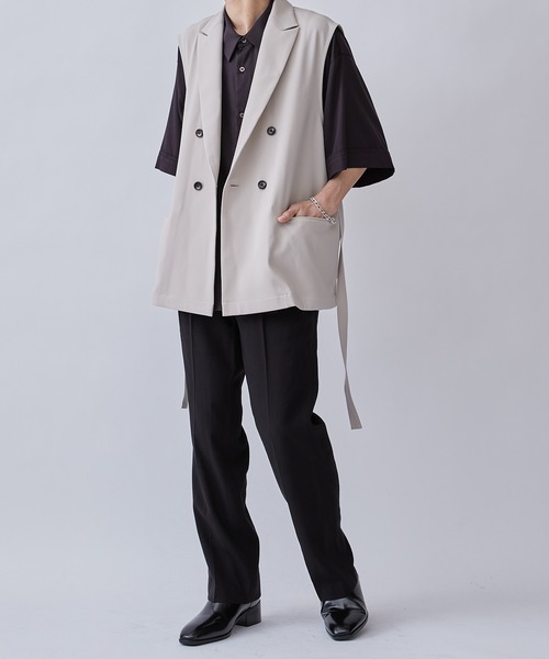 Lui's（ルイス）の「ステファニーテーラードダブルベスト（ベスト・メンズ・ブラック/ライトグレー・S/M）」の13枚目の写真