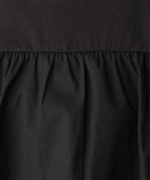 LEPSIM（レプシィム）の「ドッキングショートプルオーバー　198553（Tシャツ/カットソー・レディース・ブラック/オフホワイト/オリーブ・FREE）」の6枚目の写真