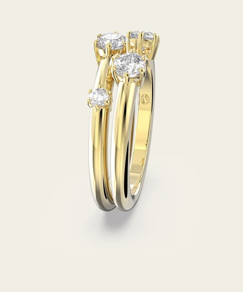 Swarovski　リング　ラウンドカット　センターストーン 公式】【スワロフスキー】Constella リング セット(2)、ラウンド