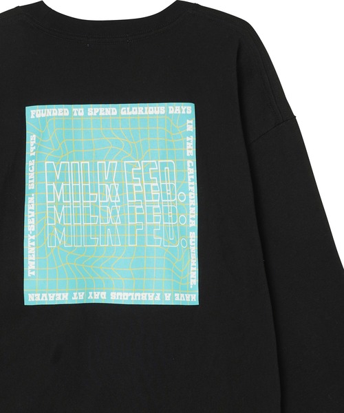 MILKFED.(ミルクフェド)の「WAVEFORM WIDE L/S TEE(Tシャツ/カットソー・レディース・アッシュ/ホワイト/ブラック・M/L)」の2枚目の写真