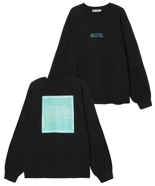 MILKFED.(ミルクフェド)の「WAVEFORM WIDE L/S TEE(Tシャツ/カットソー・レディース・アッシュ/ホワイト/ブラック・M/L)」の4枚目の写真