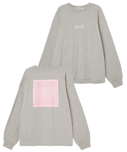MILKFED.(ミルクフェド)の「WAVEFORM WIDE L/S TEE(Tシャツ/カットソー・レディース・アッシュ/ホワイト/ブラック・M/L)」の5枚目の写真