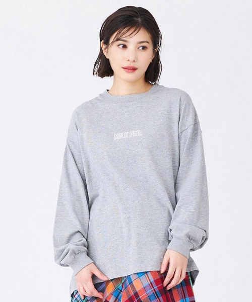 MILKFED.(ミルクフェド)の「WAVEFORM WIDE L/S TEE(Tシャツ/カットソー・レディース・アッシュ/ホワイト/ブラック・M/L)」の22枚目の写真