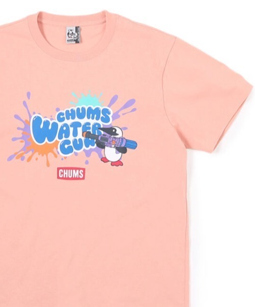 CHUMS(チャムス)の「CHUMS/チャムス Tシャツ プリントTシャツ キャラクター 夏 CH01-2391(Tシャツ/カットソー・メンズ・ピンク/ブルー/ネイビー/ホワイト・XL/XXL/S/M/L)」の4枚目の写真