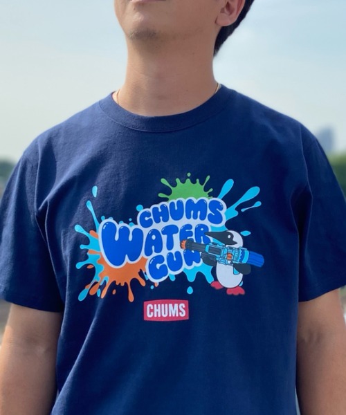 CHUMS(チャムス)の「CHUMS/チャムス Tシャツ プリントTシャツ キャラクター 夏 CH01-2391(Tシャツ/カットソー・メンズ・ピンク/ブルー/ネイビー/ホワイト・XL/XXL/S/M/L)」の9枚目の写真