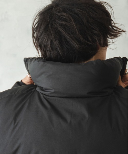 WEGO(ウィゴー)の「WEGO/ハイネックパデットジャケット(ダウンジャケット/コート・メンズ・その他1/ブラック/ホワイト・MEDIUM/LARGE)」の18枚目の写真