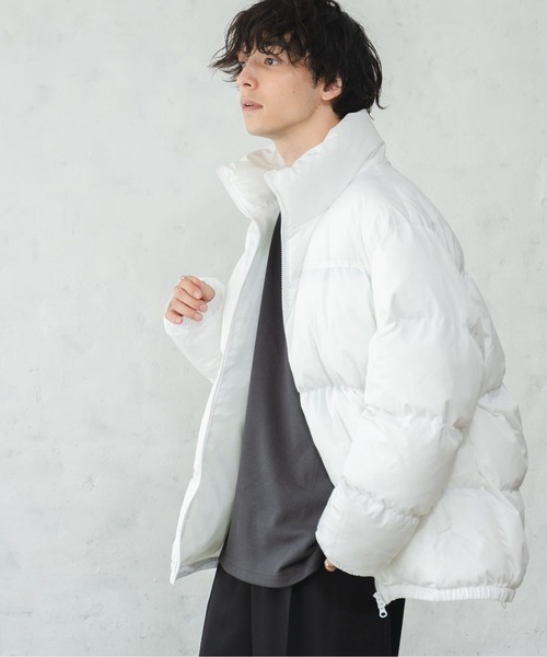 WEGO(ウィゴー)の「WEGO/ハイネックパデットジャケット(ダウンジャケット/コート・メンズ・その他1/ブラック/ホワイト・MEDIUM/LARGE)」の22枚目の写真