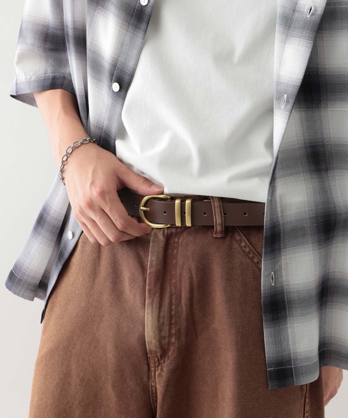 累計販売10000本突破！】ダブルメタルサルカンレザーベルト（ベルト