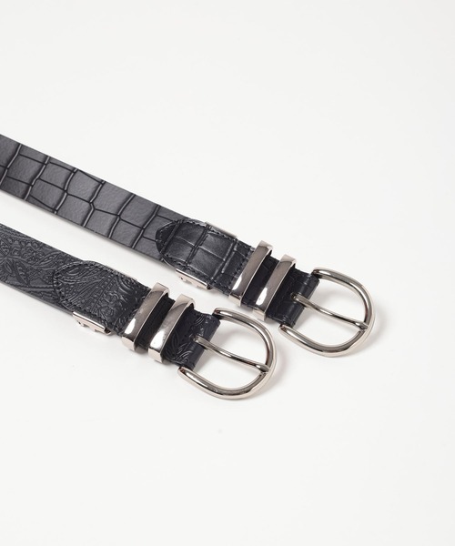 RAGEBLUE（レイジブルー）の「【累計販売10000本突破！】ダブルメタルサルカンレザーベルト（ベルト・メンズ・ブラック/その他19/ダークブラウン/ブラック系その他/ブラウン系その他/その他8/ブラック系その他2/ベージュ/ブラック系その他3・FREE）」の21枚目の写真