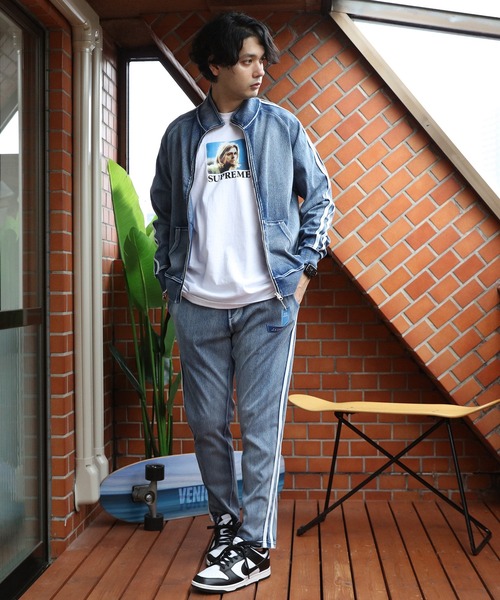 ８(eight)（エイト）の「袖ライントラッカー（ジャージ・メンズ・ブルー/ネイビー・X-LARGE/MEDIUM/LARGE）」の22枚目の写真
