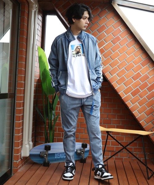 ８(eight)（エイト）の「袖ライントラッカー（ジャージ・メンズ・ブルー/ネイビー・X-LARGE/MEDIUM/LARGE）」の21枚目の写真
