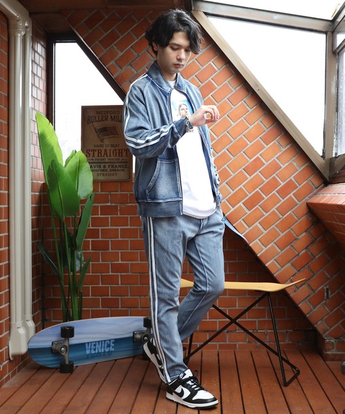 ８(eight)（エイト）の「袖ライントラッカー（ジャージ・メンズ・ブルー/ネイビー・X-LARGE/MEDIUM/LARGE）」の20枚目の写真
