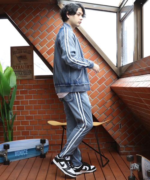 ８(eight)（エイト）の「袖ライントラッカー（ジャージ・メンズ・ブルー/ネイビー・X-LARGE/MEDIUM/LARGE）」の19枚目の写真