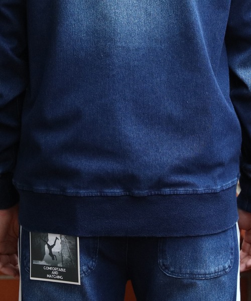 ８(eight)（エイト）の「袖ライントラッカー（ジャージ・メンズ・ブルー/ネイビー・X-LARGE/MEDIUM/LARGE）」の16枚目の写真