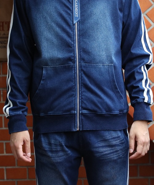 ８(eight)（エイト）の「袖ライントラッカー（ジャージ・メンズ・ブルー/ネイビー・X-LARGE/MEDIUM/LARGE）」の10枚目の写真