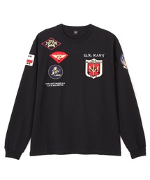 AVIREX(ABbNX)́sWEB&DEPOTtTOP GUN PATCHED L/S T-SHIRT / gbvK pb`h  TVc / AVIREX / ABbNX(TVc/Jbg\[)