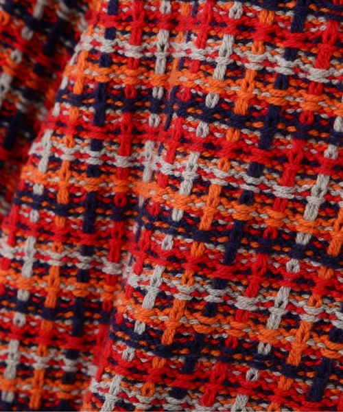 N.（N. Natural Beauty Basic）（エヌエヌナチュラルビューティーベーシック）の「◆ＶネックＭＩＸツイードニットカーディガン（カーディガン/ボレロ・レディース・レッド/オフホワイト/グリーン・MEDIUM）」の20枚目の写真