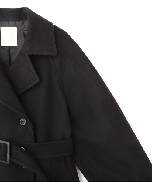 FREE'S MART（フリーズマート）の「◆スタンドカラーミドル丈コート（ステンカラーコート・レディース・ベージュ系その他/グレー系その他/ブラック・SMALL/MEDIUM）」の5枚目の写真