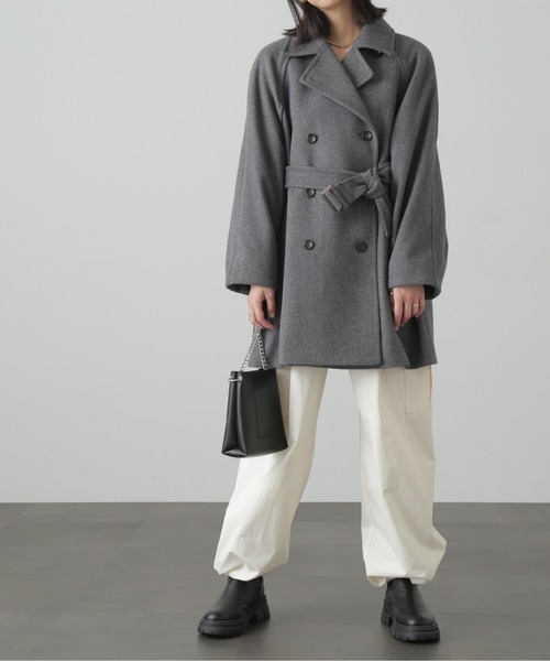 FREE'S MART（フリーズマート）の「◆スタンドカラーミドル丈コート（ステンカラーコート・レディース・ベージュ系その他/グレー系その他/ブラック・SMALL/MEDIUM）」の18枚目の写真