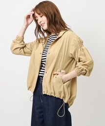 【同柄アイテムあり】ミルソープ柄使い マウンテンパーカ