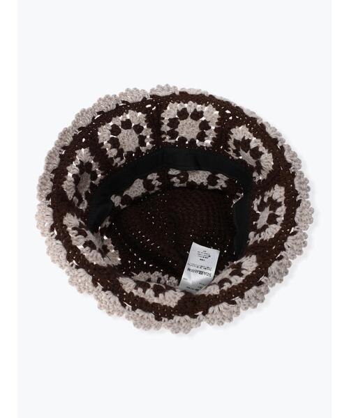 Samansa Mos2（サマンサ モスモス）の「配色クロシェハット（ハット・レディース・ベージュ/ブラウン・F）」の11枚目の写真