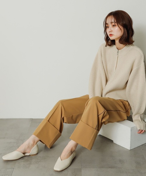 SENSE OF PLACE by URBAN RESEARCH(センスオブプレイスバイアーバンリサーチ)の「カットフラットシューズ(パンプス・レディース・ブラック/アイボリー・SMALL/MEDIUM/LARGE)」の16枚目の写真