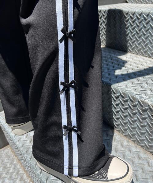 WC（ダブル シー）の「リボンラインフレアパンツ（その他パンツ・レディース・ブラック/ネイビー/グリーン/グレー・FREE）」の8枚目の写真