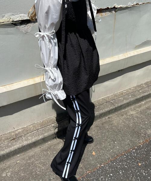 WC（ダブル シー）の「リボンラインフレアパンツ（その他パンツ・レディース・ブラック/ネイビー/グリーン/グレー・FREE）」の15枚目の写真