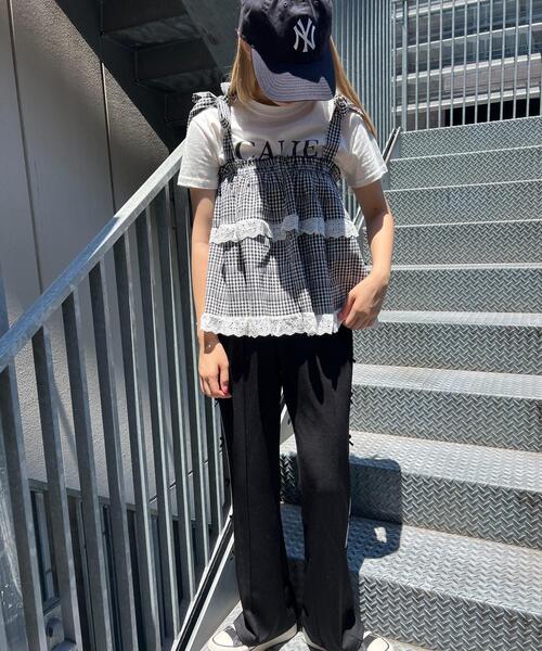 WC（ダブル シー）の「リボンラインフレアパンツ（その他パンツ・レディース・ブラック/ネイビー/グリーン/グレー・FREE）」の19枚目の写真