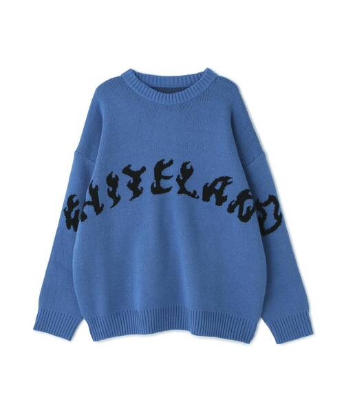 WHITELAND(ホワイトランド)の「【WEB&DEPOT限定】WHITELAND/ホワイトランド/FRONT LOGO CREWNECK KNIT(ニット/セーター・レディース・ブラック/アイボリー/ブルー・L/M)」の10枚目の写真