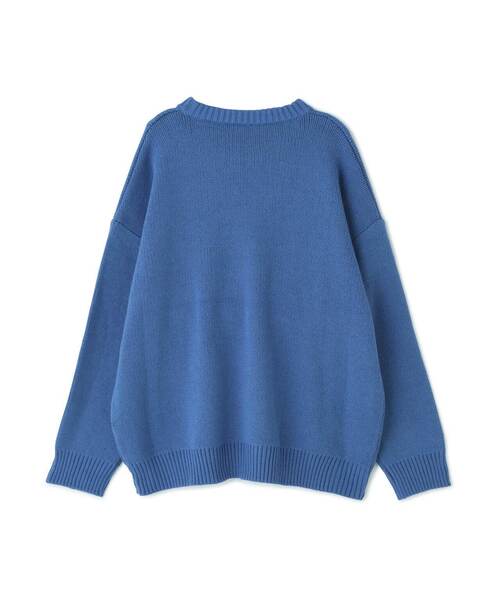 WHITELAND(ホワイトランド)の「【WEB&DEPOT限定】WHITELAND/ホワイトランド/FRONT LOGO CREWNECK KNIT(ニット/セーター・レディース・ブラック/アイボリー/ブルー・L/M)」の13枚目の写真