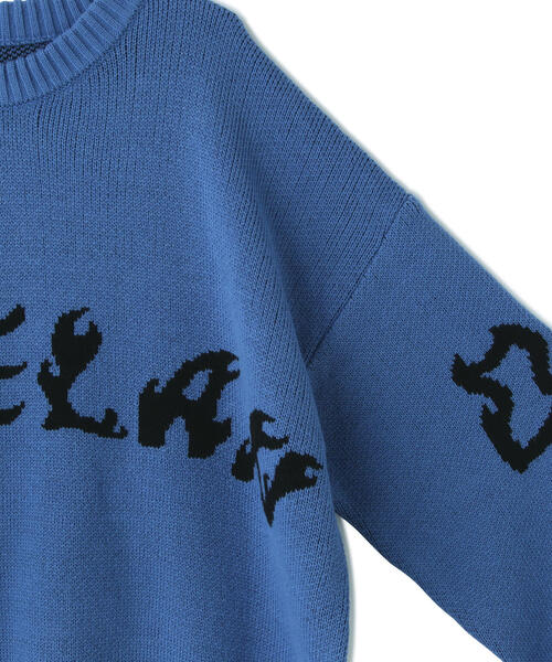 WHITELAND(ホワイトランド)の「【WEB&DEPOT限定】WHITELAND/ホワイトランド/FRONT LOGO CREWNECK KNIT(ニット/セーター・レディース・ブラック/アイボリー/ブルー・L/M)」の15枚目の写真